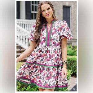 Entro Multicolor Floral Midi Dress